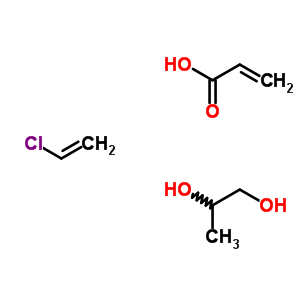 2-Propenoic acid, monoester with 1,2-propanediol, polymer with chloroethene Structure,57495-45-1Structure