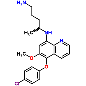 N^2-[5-(4-chlorophenoxy)-6-methoxy-8-quinolinyl ]-2,4-pentanediamine Structure,57514-26-8Structure