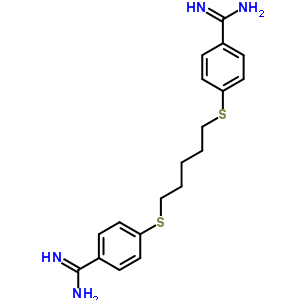 Benzenecarboximidamide,4,4-[1,5-pentanediylbis(thio)]bis-, dihydrochloride (9ci) Structure,57514-59-7Structure