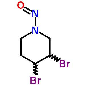 3,4-Dibromo-1-nitrosopiperidine Structure,57541-73-8Structure