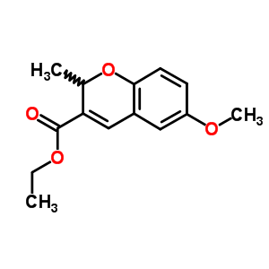 6-Methoxy-2-methyl-2h-1-benzopyran-3-carboxylic acid ethyl ester Structure,57543-65-4Structure