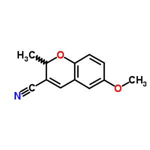 6-Methoxy-2-methyl-2h-1-benzopyran-3-carbonitrile Structure,57543-75-6Structure