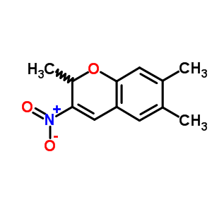 3-Nitro-2,6,7-trimethyl-2h-1-benzopyran Structure,57543-83-6Structure