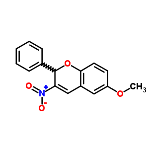 6-Methoxy-3-nitro-2-phenyl-2h-1-benzopyran Structure,57543-88-1Structure