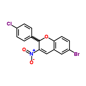 6-Bromo-2-(4-chlorophenyl)-3-nitro-2h-1-benzopyran Structure,57544-18-0Structure