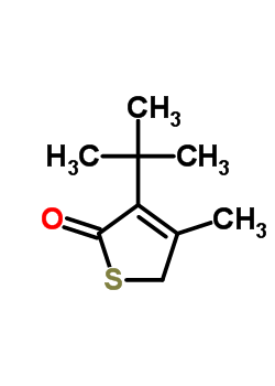 4-Methyl-3-tert-butyl-5h-thiophen-2-one Structure,57556-15-7Structure