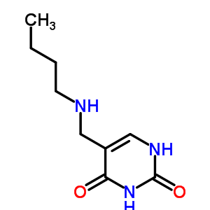 5-(Butylaminomethyl)-1h-pyrimidine-2,4-dione Structure,57661-13-9Structure