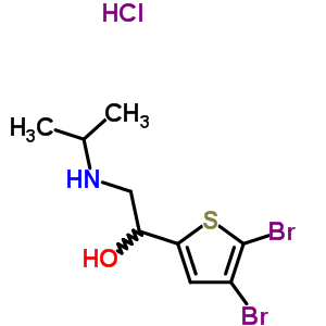 1-(4,5-Dibromo-2-thienyl)-2-isopropylaminoethanol hydrochloride Structure,57681-88-6Structure