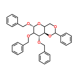 Benzyl 2,3-di-o-benzyl-4,6-o-benzylidene-beta-d-glucopyranoside Structure,57783-66-1Structure