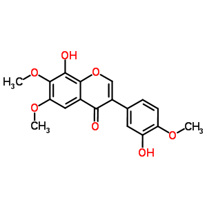 3’,8-Dihydroxy-4’,6,7-trimethoxyisoflavone Structure,57800-11-0Structure