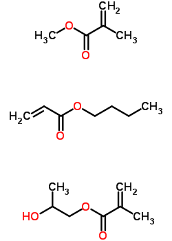 2-Methyl-2-propenoic acid methyl ester polymer with butyl 2-propenoate and 1,2-propanediol mono(2-methyl-2-propenoate) Structure,57876-47-8Structure