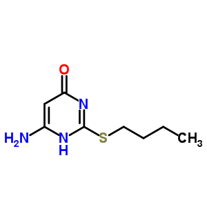 6-Amino-2-(butylthio)pyrimidin-4-ol Structure,57939-39-6Structure