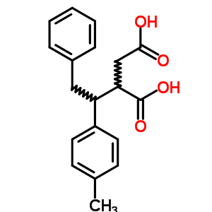 Butanedioic acid,2-[1-(4-methylphenyl)-2-phenylethyl]- Structure,5796-74-7Structure