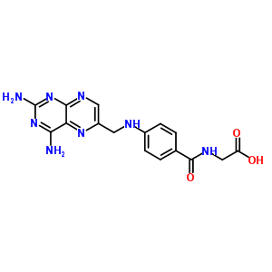 2-[[4-[(2,4-Diaminopteridin-6-yl)methylamino]benzoyl]amino]acetic acid Structure,57963-38-9Structure