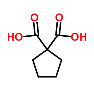 1,1-Cyclopentanedicarboxylic acid Structure,5802-65-3Structure