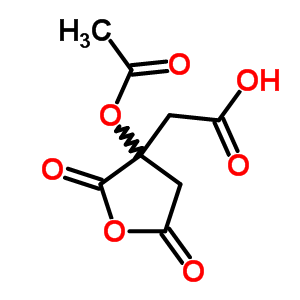 2-(3-Acetyloxy-2,5-dioxo-oxolan-3-yl)acetic acid Structure,58032-65-8Structure