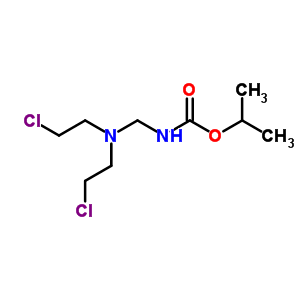 N-[bis(2-chloroethyl)aminomethyl ]carbamic acid isopropyl ester Structure,58050-44-5Structure