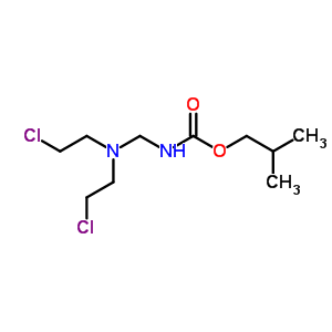 N-[bis(2-chloroethyl)aminomethyl ]carbamic acid isobutyl ester Structure,58050-45-6Structure