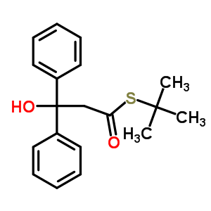 3-Hydroxy-3,3-diphenyl-1-tert-butylsulfanyl-propan-1-one Structure,58058-57-4Structure