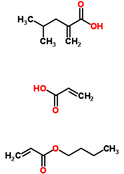 Acrylic acid, butyl acrylate, isobutyl acrylate polymer Structure,58090-96-3Structure