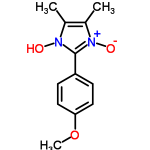 3-Hydroxy-2-(4-methoxyphenyl)-4,5-dimethyl-1-oxido-imidazole Structure,58099-77-7Structure