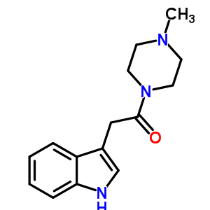 Ethanone,2-(1h-indol-3-yl)-1-(4-methyl-1-piperazinyl)- Structure,58106-90-4Structure