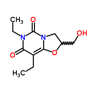 6,8-Diethyl-2-hydroxymethyltetrahydrooxazolo(3,2-c)pyrimidine-5,7-(4h,6h)-dione Structure,58137-53-4Structure