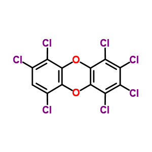 1,2,3,4,6,7,9-Heptachlorodibenzo-p-dioxin Structure,58200-70-7Structure