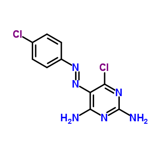 6-Chloro-5-(4-chlorophenyl)diazenyl-pyrimidine-2,4-diamine Structure,5822-69-5Structure