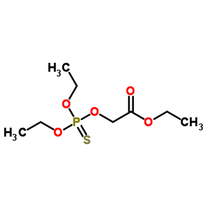 [(Diethoxyphosphinothioyl)oxy]acetic acid ethyl ester Structure,5823-25-6Structure