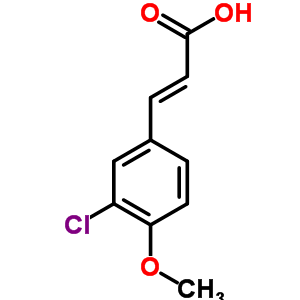 3-Chloro-4-methoxycinnamic acid Structure,58236-76-3Structure