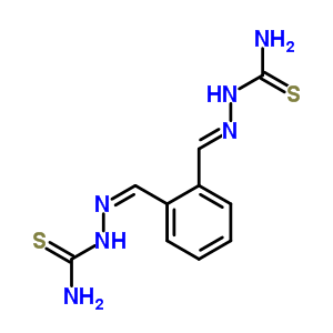 [[2-[(E)-(carbamothioylhydrazinylidene)methyl]phenyl]methylideneamino]thiourea Structure,58244-15-8Structure