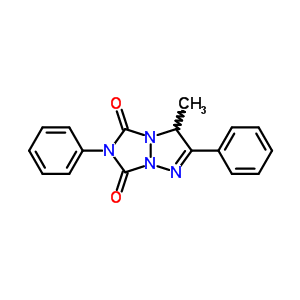 6-Methyl-3,7-diphenyl-1,3,5,8-tetrazabicyclo[3.3.0]oct-7-ene-2,4-dione Structure,58249-37-9Structure