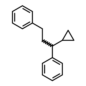 Benzene, 1,1-(1-cyclopropyl-1,3-propanediyl)bis- Structure,58280-91-4Structure