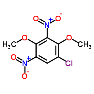 1-Chloro-2,4-dimethoxy-3,5-dinitro-benzene Structure,5832-74-6Structure