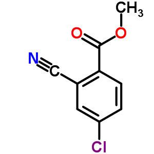 Methyl 4-chloro-2-cyanobenzoate Structure,58331-97-8Structure