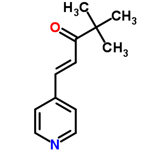 (E)-4,4-dimethyl-1-(pyridin-4-yl)pent-1-en-3-one Structure,58344-36-8Structure