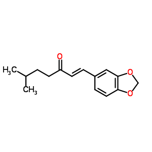 6-Methyl-1-(3,4-methylenedioxyphenyl)-1-hepten-3-one Structure,58344-55-1Structure