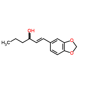 1-(1,3-Benzodioxol-5-yl)-1-hexen-3-ol Structure,58344-85-7Structure