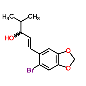 1-[2-Bromo-4,5-(methylenedioxy)phenyl ]-4-methyl-1-penten-3-ol Structure,58344-96-0Structure