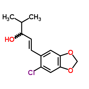 1-[2-Chloro-4,5-(methylenedioxy)phenyl ]-4-methyl-1-penten-3-ol Structure,58345-03-2Structure