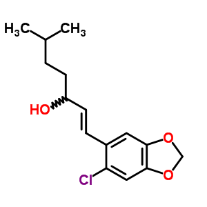 1-(2-Chloro-4,5-methylenedioxyphenyl)-6-methyl-1-hepten-3-ol Structure,58345-05-4Structure