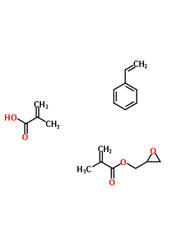 2-Methyl-2-propenoic acid polymer with ethenylbenzene and oxiranylmethyl 2-methyl-2-propenoate Structure,58353-15-4Structure