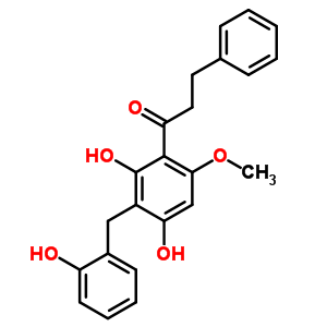 1-[2,4-Dihydroxy-3-[(2-hydroxyphenyl)methyl ]-6-methoxyphenyl ]-3-phenyl-1-propanone Structure,58449-06-2Structure