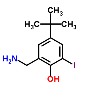 2-(Aminomethyl)-4-tert-butyl-6-iodophenol Structure,58456-91-0Structure