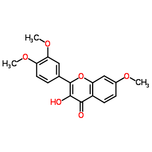 4H-1-benzopyran-4-one,2-(3,4-dimethoxyphenyl)-3-hydroxy-7-methoxy- Structure,58544-90-4Structure