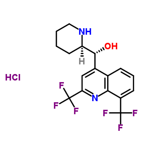 (2,8-Bis-trifluoromethyl-quinolin-4-yl)-piperidin-2-yl-methanol hydrochloride(r*,r*) Structure,58560-52-4Structure