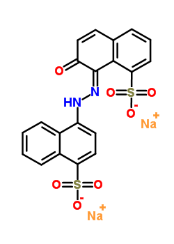 7-Hydroxy-8-[(4-sulfo-1-naphthalenyl)azo]-1-naphthalenesulfonic acid disodium salt Structure,5858-93-5Structure