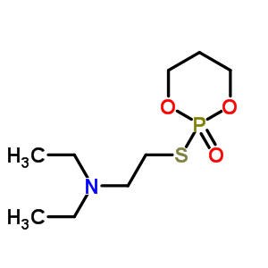 2-[[2-(Diethylamino)ethyl ]thio]-1,3,2-dioxaphosphorinane 2-oxide Structure,58607-59-3Structure