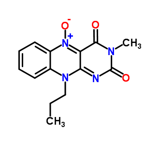 Benzo[g]pteridine-2,4(3h,10h)-dione, 3-methyl-10-propyl-, 5-oxide Structure,58668-92-1Structure